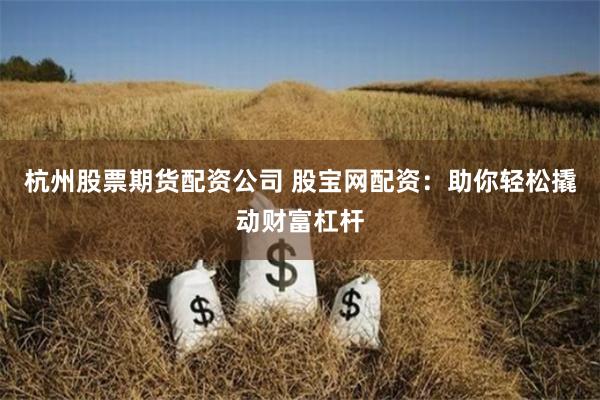 杭州股票期货配资公司 股宝网配资：助你轻松撬动财富杠杆